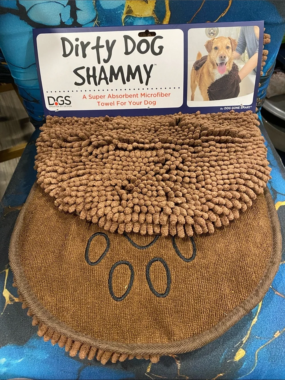Brown Super-Absorbent Microfiber Dog Towel